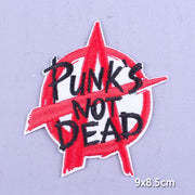 Japan Anime Cartoon Patches On Clothes Skull Heart Iron on Embroidered Patches For Clothing DIY Hippie Stripe Applique Badge diy