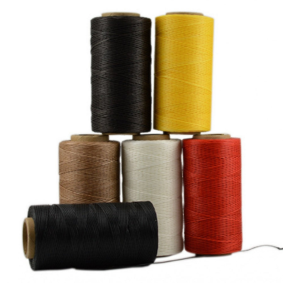 Leather Craft 260m 1mm Leather Sewing Waxed Thread Chisel Awl Upholstery Shoes Luggage Tools 20 Colors
