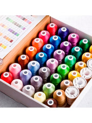 Simthread 40 Brother Colors Polyester Embroidery Thread For Brother  Singer Janome Babylock Embroidery Machine 550Yards