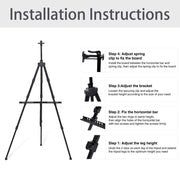 Portable Adjustable Metal Sketch Easel Stand Foldable Travel Easel Aluminum Alloy Easel Sketch Drawing For Artist Art Supplies