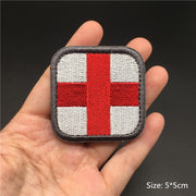 3D Tactical Badge Military Patches for Clothing Blood Type US Army Stripes on Clothes Backpack Applique Spain Flag Embroidered