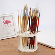 New Portable 49 Holes Paint Brush Pen Holder Watercolor Paint Brush Holder Stand Painting Supplies For Students Desk Organizer