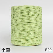 1Roll=280M Natural Raffia Straw Yarn For Summer Hand Knit Crochet Hat HandBag Cushion Baskets Knitting Material Colorful Threads