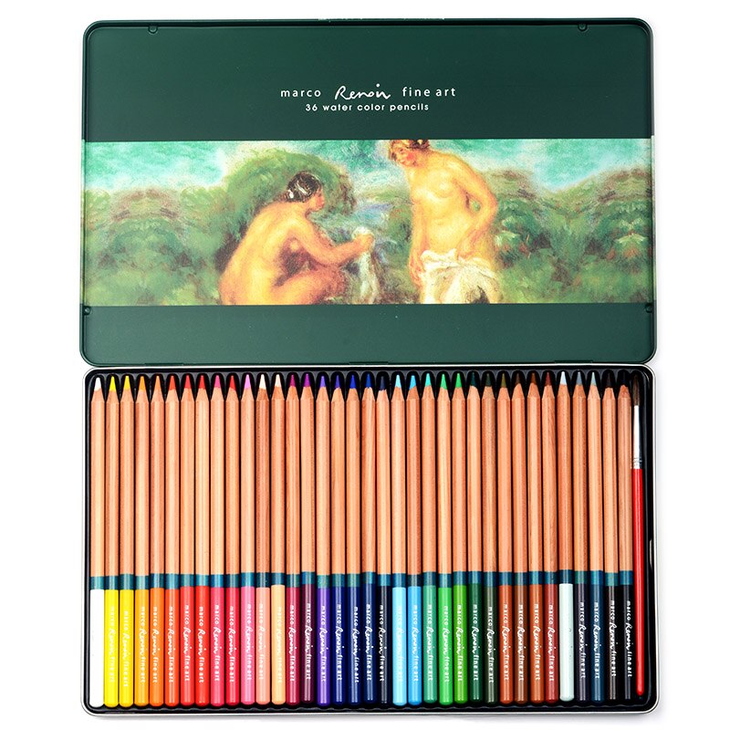 Andstal Marco Renoir 12/24/48/72/100/120 Colour Pencils Set Lapis De Cor Drawing Pencil Sketch Colored Pencils Art Supplies