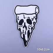 Japan Anime Cartoon Patches On Clothes Skull Heart Iron on Embroidered Patches For Clothing DIY Hippie Stripe Applique Badge diy