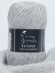 YUYOYE 100% Cashmere Yarn Hand-Knitting Wool Yarn 4-Ply Luxury Warm Yarn Crochet Soft Thread DIY Handcraft Handmade Wool Line