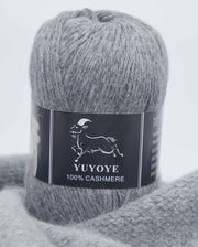 YUYOYE 100% Cashmere Yarn Hand-Knitting Wool Yarn 4-Ply Luxury Warm Yarn Crochet Soft Thread DIY Handcraft Handmade Wool Line