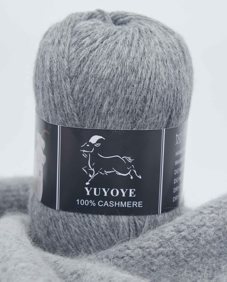 YUYOYE 100% Cashmere Yarn Hand-Knitting Wool Yarn 4-Ply Luxury Warm Yarn Crochet Soft Thread DIY Handcraft Handmade Wool Line