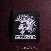 Punk Diy Embroidery Patches For Clothing Iron On Letter Embroidered Patches For Clothes Stripe Stickers For Shirt Jacket Badges