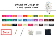 TouchFIVE 30/40/60/80/168 Color Art Markers Set Dual Headed Artist  Sketch Oily Alcohol based markers For Animation Manga