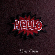 Punk Diy Embroidery Patches For Clothing Iron On Letter Embroidered Patches For Clothes Stripe Stickers For Shirt Jacket Badges