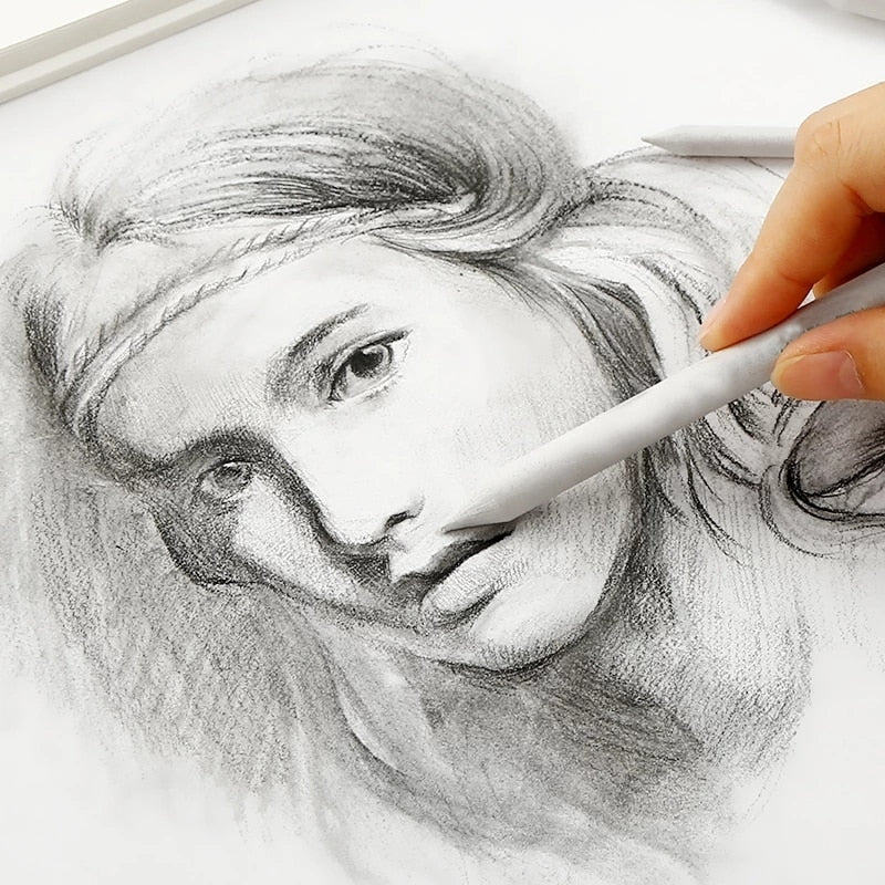 KDD Double Head Durable Art Drawing Tool Pastel New Blending Smudge Tortillon Material Escolar Sketching Paper Pencil