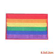 Prajna Hippie Unicorn Patches Embroidered Patches For Clothing DIY Magic Rainbow Stripes Iron On Patches For Kids Cloth Applique