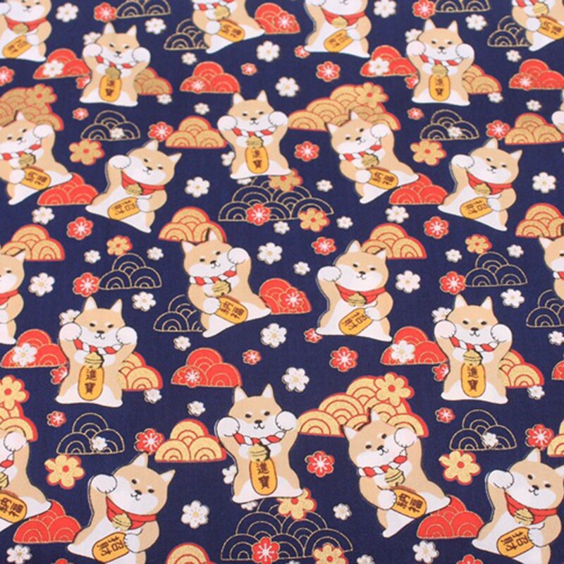 DIY 35x50CM Multicolor Japan Zephyr Pattern Cotton Pur-cut Patchwork Japanese Fabric Sewing Quilting Crafts for Handmade