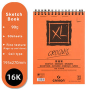 CANSON XL Series Creative Painting Book 16K/8K/A4/A3 Sketch/Marker/Acrylic/Watercolor/Pencil/Toner Stick Book Kraft Paper Book