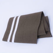 Buulqo 80cm Yarn Dyed Stripes Stretch Cuff DIY Cotton Knitted Fabric For Neckline Hem, Winter Jacket,Clothing Accessories Collar