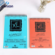 CANSON XL Series Creative Painting Book 16K/8K/A4/A3 Sketch/Marker/Acrylic/Watercolor/Pencil/Toner Stick Book Kraft Paper Book
