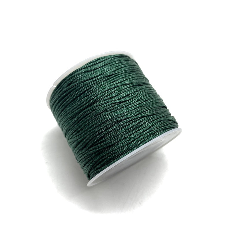 50Yards/Roll 0.8mm Nylon Cord Thread Chinese Knot Macrame Cord Bracelet Braided String DIY Tassels Beading String Thread