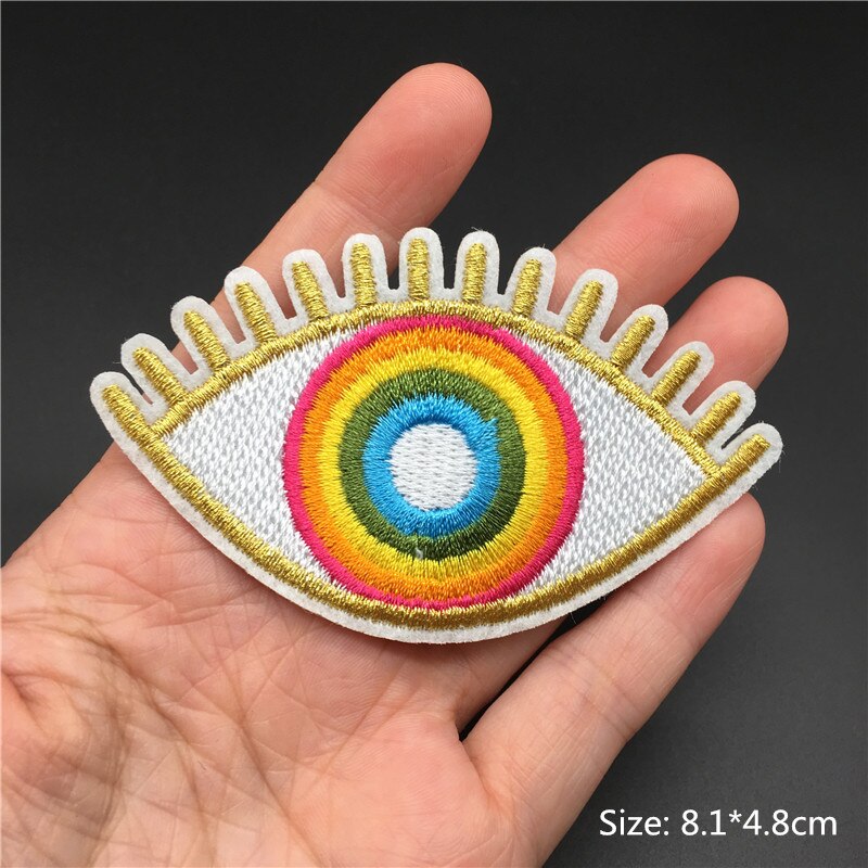 Cartoon Badges Clothes Embroidery Patch Applique Diy Sewing Decorative Ironing Patches For T-Shirt Stripes Clothing Stickers