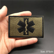 3D Tactical Badge Military Patches for Clothing Blood Type US Army Stripes on Clothes Backpack Applique Spain Flag Embroidered
