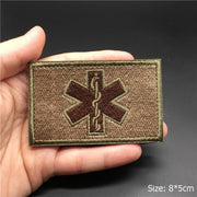 3D Tactical Badge Military Patches for Clothing Blood Type US Army Stripes on Clothes Backpack Applique Spain Flag Embroidered