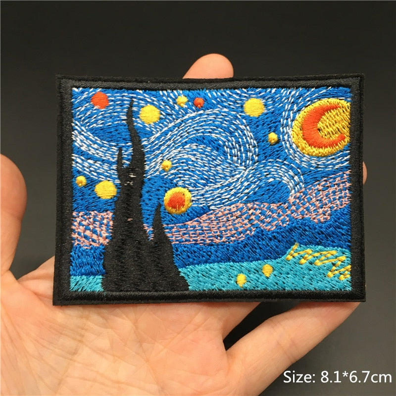 Cartoon Badges Clothes Embroidery Patch Applique Diy Sewing Decorative Ironing Patches For T-Shirt Stripes Clothing Stickers