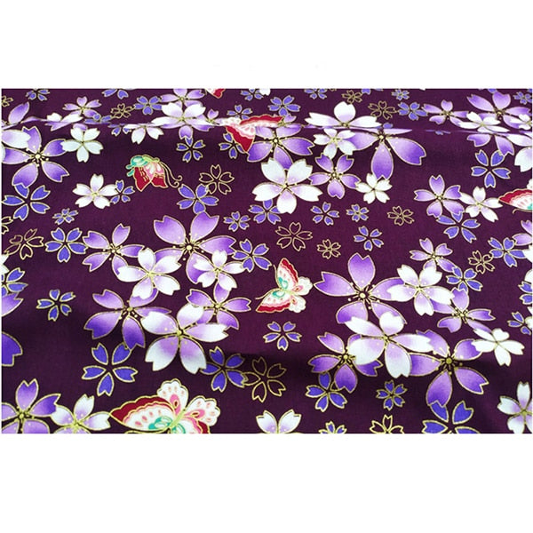DIY 35x50CM Multicolor Japan Zephyr Pattern Cotton Pur-cut Patchwork Japanese Fabric Sewing Quilting Crafts for Handmade