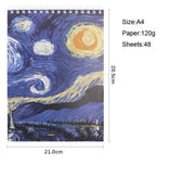 Sharkbang Vintage Graffiti A4 A3 Sketch-Book Drawing Papers Art Painting Template Sketchbooks Students Stationery Birthday Gift
