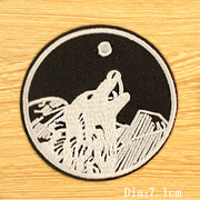 DIY Mountain Trave Embroidered Patches For Clothing Applique Iron on Patches On Clothes Space Patch Traveler Badges Stripes