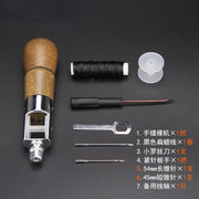 Sewing Needle Leather Sewing Awl Kit Hand Stitcher Set Lock Stitching Hand Stitcher Thread Needles Kit Craft Stitch Tools
