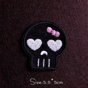Punk Diy Embroidery Patches For Clothing Iron On Letter Embroidered Patches For Clothes Stripe Stickers For Shirt Jacket Badges