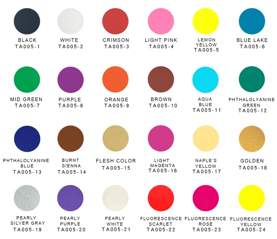OPHIR Airbrush Acrylic Paint 24/32 Colors Airbrush DIY Paint for Model Shoes Leather Painting Airbrush DIY Pigment TA005(1-24)