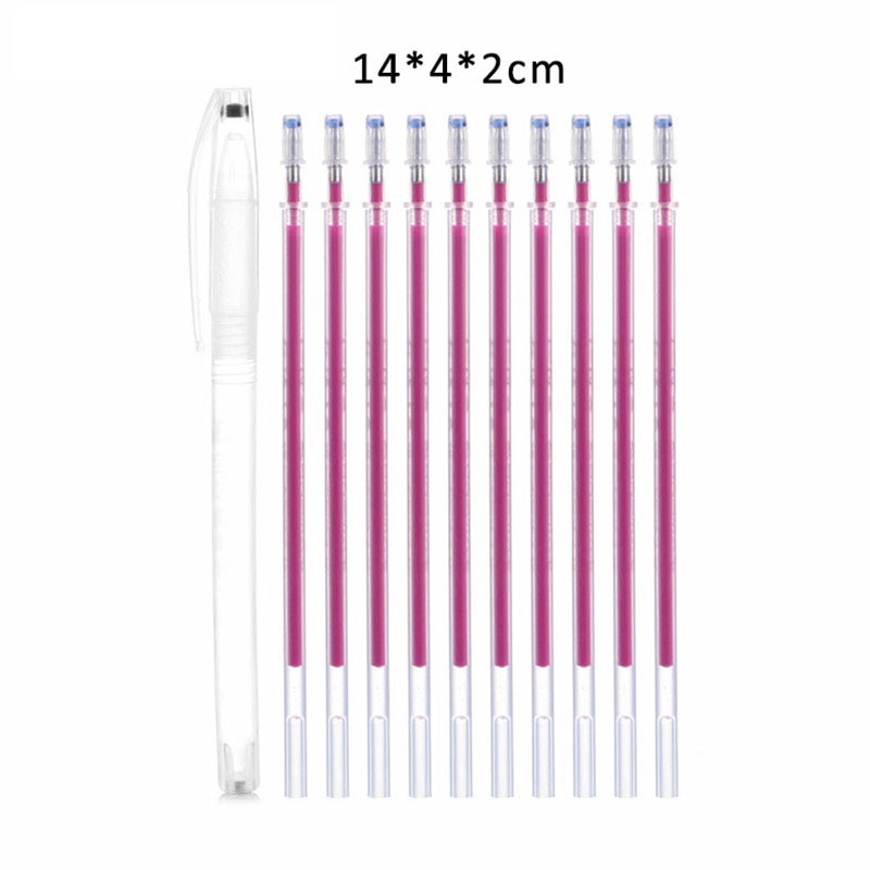 1Set High Temperature Disappearing Marker Pens Heat Wrap Fade Out Fabric Markers Pencil DIY Sewing Drawing Lines Accessories