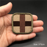 3D Tactical Badge Military Patches for Clothing Blood Type US Army Stripes on Clothes Backpack Applique Spain Flag Embroidered