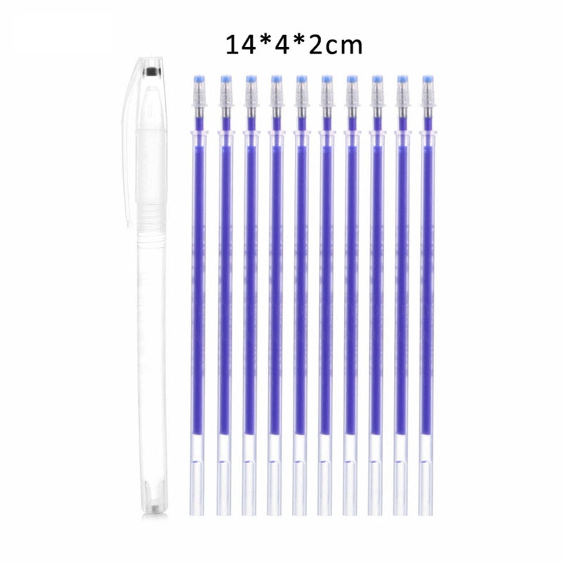 1Set High Temperature Disappearing Marker Pens Heat Wrap Fade Out Fabric Markers Pencil DIY Sewing Drawing Lines Accessories