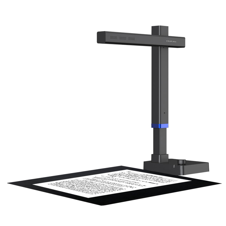CZUR Shine Ultra Portable 13MP Book Scanner Flatten Curve Technology Capture Max A3 Document Fast Scan for Office Library School