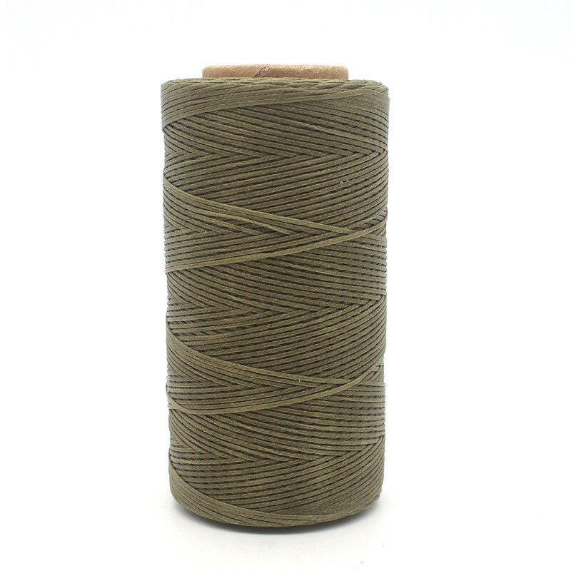 Leather Craft 260m 1mm Leather Sewing Waxed Thread Chisel Awl Upholstery Shoes Luggage Tools 20 Colors