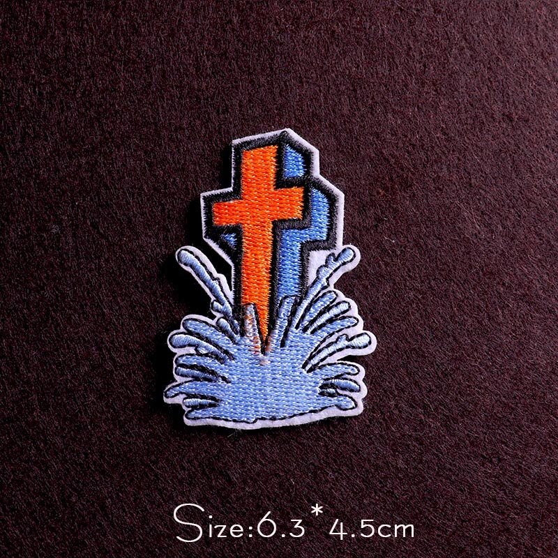 Punk Diy Embroidery Patches For Clothing Iron On Letter Embroidered Patches For Clothes Stripe Stickers For Shirt Jacket Badges