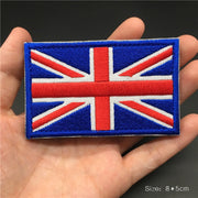 3D Tactical Badge Military Patches for Clothing Blood Type US Army Stripes on Clothes Backpack Applique Spain Flag Embroidered