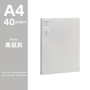 JIANWU A4 Morandi file bag 100 pages Data book Large capacity file folder  portfolio Office stationery