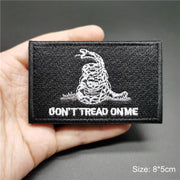 3D Tactical Badge Military Patches for Clothing Blood Type US Army Stripes on Clothes Backpack Applique Spain Flag Embroidered