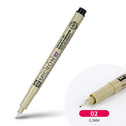 1Pc Pigma Micron Porous Point Pen Soft Brush Drawing Pen Liner Fineliner Sketch Needle Pen 005 01 02 03 04 05 08 1.0 Art Markers