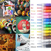 Acrylic Paint Pens Waterproof Acrylic Marker Pens Set, 15/24 Colors Acrylic Pens for DIY Rock, Stone, Ceramic, Glass, Mugs, Wood