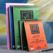 CANSON XL Series Creative Painting Book 16K/8K/A4/A3 Sketch/Marker/Acrylic/Watercolor/Pencil/Toner Stick Book Kraft Paper Book