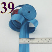 25mm(1&quot;) satin bright ironed single fold polyester bias binding tape table cloth garment quilt craft sewing accessories