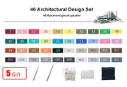 TouchFIVE 30/40/60/80/168 Color Art Markers Set Dual Headed Artist  Sketch Oily Alcohol based markers For Animation Manga