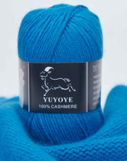 YUYOYE 100% Cashmere Yarn Hand-Knitting Wool Yarn 4-Ply Luxury Warm Yarn Crochet Soft Thread DIY Handcraft Handmade Wool Line