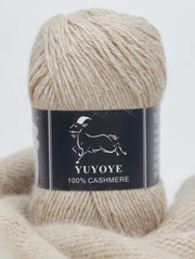 YUYOYE 100% Cashmere Yarn Hand-Knitting Wool Yarn 4-Ply Luxury Warm Yarn Crochet Soft Thread DIY Handcraft Handmade Wool Line