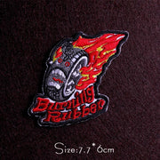Punk Diy Embroidery Patches For Clothing Iron On Letter Embroidered Patches For Clothes Stripe Stickers For Shirt Jacket Badges