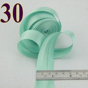 25mm(1&quot;) satin bright ironed single fold polyester bias binding tape table cloth garment quilt craft sewing accessories